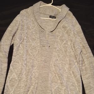 Carbon Light Gray Cardigan L